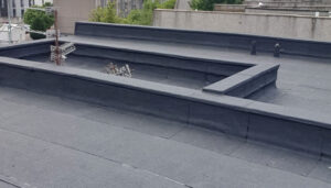 Flat roof with new felt Aberdeen