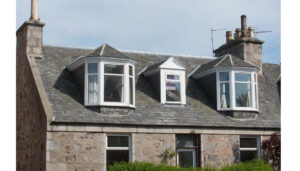 Aberdeen house with dormer windows and slated roof